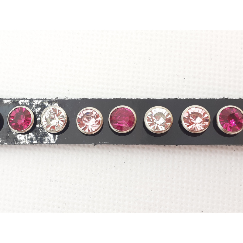 Zadelbling crystal fushia roze